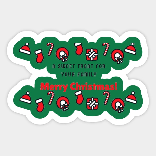 Merry Christmas Shirt Sticker by Christamas Clothing